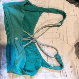 Free to be lululemon sports bra in teal